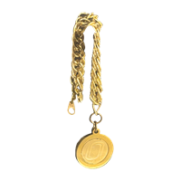 Gold O Logo Charm Bracelet