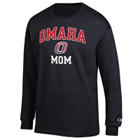 Champion Omaha O Logo Mom LS Top