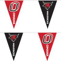 O Logo Omaha | Bull Logo 24" Triangle Banner