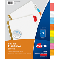 Dividers Avery Big 8 Tab Insertable