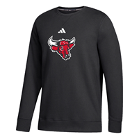 Adidas Vintage Bull Logo Fleece Crew Sweatshirt