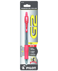 Pilot G2 Retractable Gel Pen - Red .7mm 1Pk BP