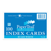 Index Card 5X8 Ruled