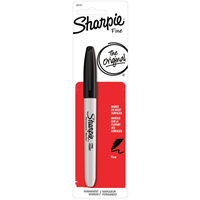Sharpie Permanent Marker - Black Fine 1Pk BP