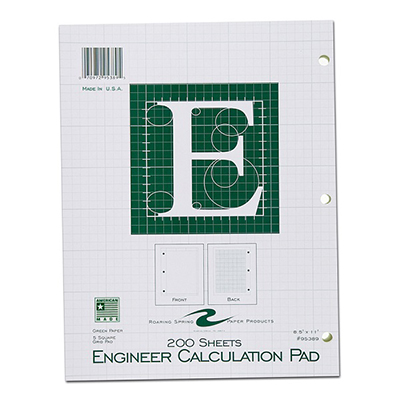 Engineering Pad, 200 sheets (SKU 1004391247)