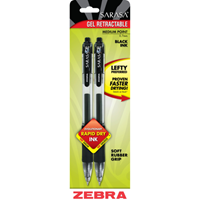 Zebra Pen Sarasa Retractable Gel Pen - Black .7mm 2Pk BP