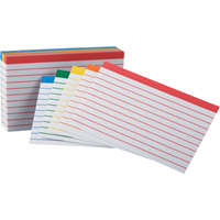 Index Cards 3X5 Color Coded