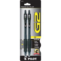 Pen Pilot G2 7Mm Bk 2 Pk