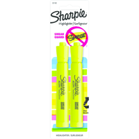 Sharpie Jumbo Tank Style Highlighter - Yellow Chisel 2Pk BP