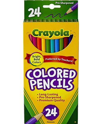 Crayola Colored Pencils - Asst Long 24Pk BP (SKU 1100726599)