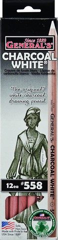 Charcoal Pencil White