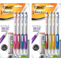 Bic Velocity Slide Click Mechanical Pencil 4Pk