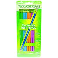 Ticonderoga Woodcase Pencil - Asst #2 10Pk BP Pre-Sharpened