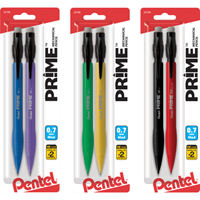 Pentel PRIME Mechanical Pencil - Asst .7mm 2Pk BP