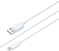 iLuv Charging Cable - White 6ft BP USB-A to Lightning