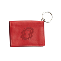 Leather Snap Id Holder O Logo Wallet