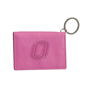 Leather Snap Id Holder O Logo Wallet