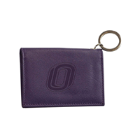 LEATHER SNAP ID HOLDER O LOGO WALLET