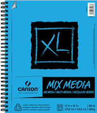 Canson®-XL® 9" x 12" Mix Media Pad (Side Wire)