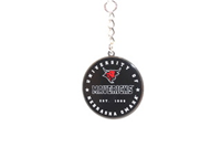 Keychain Blk UNE Omaha W/ Stars Bull Mavericks Est 1908