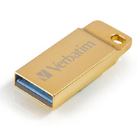 Verbatim 32GB Metal Executive USB 3.0 Flash Drive - Gold