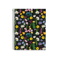 4 Subject Floral Notebook