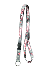 1/2" Argyle O Logo Omaha Lanyard