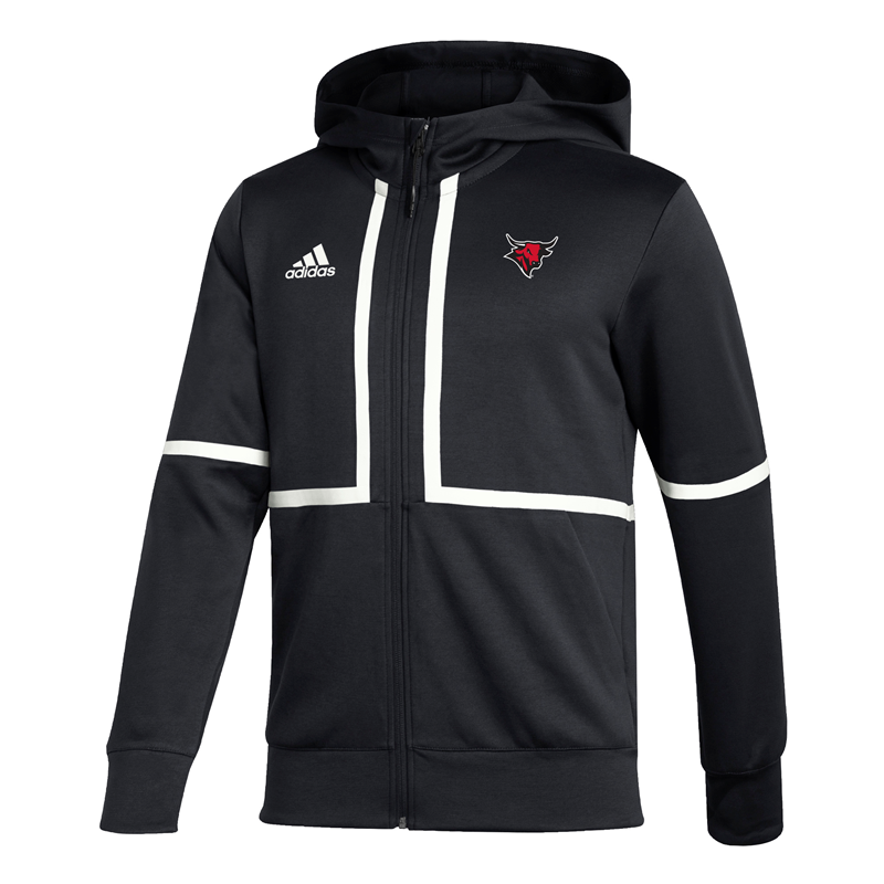 Adidas Full Zip Bull Logo Hooded Jacket (SKU 1140205356)