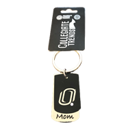 Key Chain Blk/Silv O Logo Mom