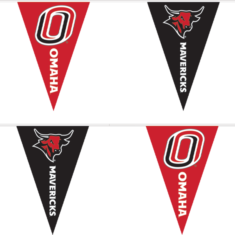 O Logo Omaha | Bull Logo 24" Triangle Banner (SKU 1144458979)