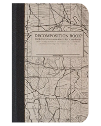 Michael Roger Topographical Map Pocket-Size Decomposition Book