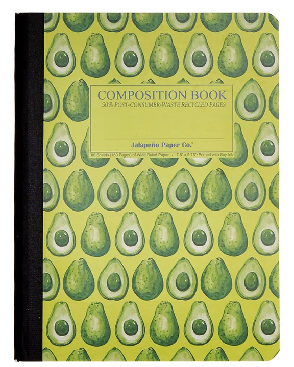 Michael Roger Avocado Wide Ruled Composition Book (SKU 1145121147)