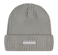 Omaha Logo Ribbed Beanie