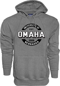 Hood Fleece Logo UNE Omaha Est 1908