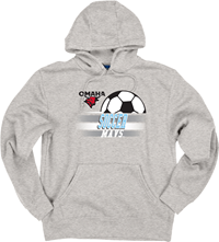 Hood Heather Gry Logo "O" Omaha Soccer Mavs