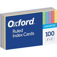Oxford Index Card 100Pk Ruled