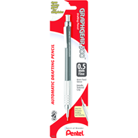 Pentel GraphGear 500 Premium Mechanical Drafting Pencil - Black .5mm 1Pk BP