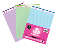 Enviroshades Legal Pad Colorful 3Pk