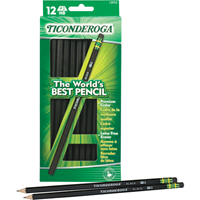Pencil Ticonderoga #2 12Pk Black