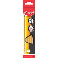 Pencil Maped Essentials Triangular Wood #2 12Pk