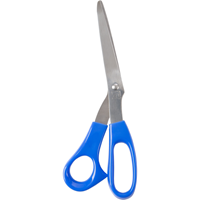 Charles Leonard Stainless Steel Office Shears - Blue 8.5in 1Pk BP Bent