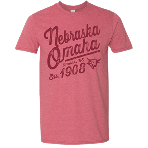 Premium Nebraska Omaha Est. 1908 Bull Logo T-Shirt