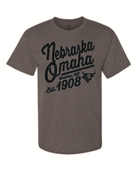 Premium Nebraska Omaha Est. 1908 Bull Logo T-Shirt