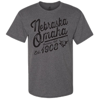 Premium Nebraska Omaha Est. 1908 Bull Logo T-Shirt