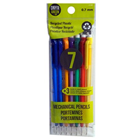 Pencil Recycled 7Pk Mech .7Mm Onyx