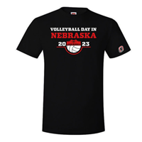 Volleyball Day in Nebraska 2023 | O Logo (On Sleeve)