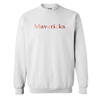 Colored Mavericks Text Crew Sweatshirt
