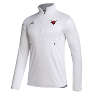 ADIDAS 1/4 ZIP SIDELINE KNIT BULL LOGO PULLOVER