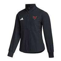 ADIDAS WOMEN'S TRAVEL FULL ZIP BULL LOGO JACKET