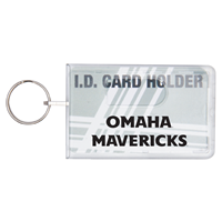 Id Card Holder Clr Hard Plastic Omaha Mavericks